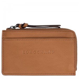 long champ 3D Leather Naisten Korttikotelo Natural | FIEB8526