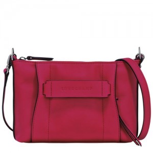 long champ 3D S Leather Naisten Crossbody Laukut Magenta | FIZU8912