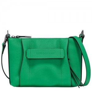 long champ 3D S Leather Naisten Crossbody Laukut Vihreä | FIKO8910