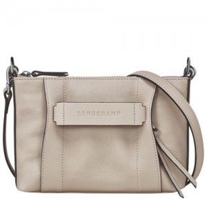 long champ 3D S Leather Naisten Crossbody Laukut Clay | FIGS8907