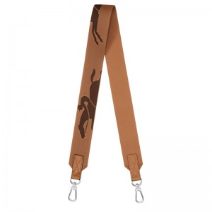 long champ 3D Shoulder strap Canvas Miesten Asusteet Natural | FIQM7436