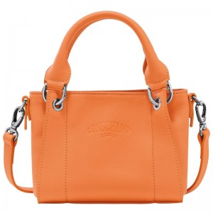 long champ 3D XS Handbag Leather Naisten Mini Laukut Oranssi | FIPJ9370