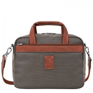 long champ Boxford S Recycled canvas Miesten Matkakassit Ruskea | FISG7240