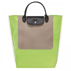 long champ Cabas M Tote Canvas Miesten Käsilaukku Vihreä Vaalean | FIGS7474