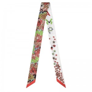 long champ Collier de fleurs Bandeau Silk Naisten Panta Paprika | FIGS8179