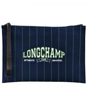 long champ Essential Canvas Miesten Pouches Laivastonsininen | FIEB7330