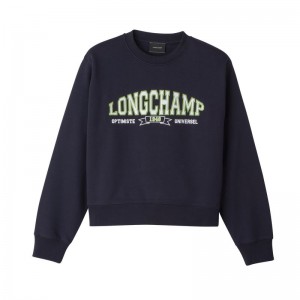 long champ Jersey Naisten Collegepaita Laivastonsininen | FIRV7752