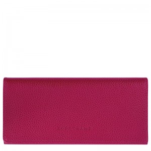 long champ Le FoulonnÉ Continental Leather Naisten Lompakko Beetroot | FINW8556