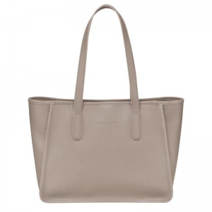 long champ Le FoulonnÉ L Tote Leather Naisten Olkalaukku Turtledove | FIMQ8866