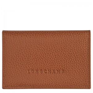 long champ Le FoulonnÉ Leather Miesten Korttikotelo Caramel | FILI7366