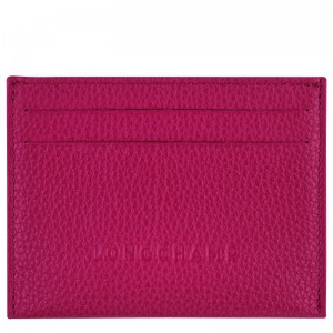 long champ Le FoulonnÉ Leather Miesten Korttikotelo Beetroot | FIBE7356