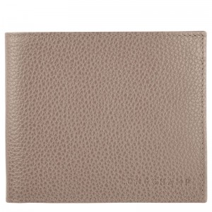 long champ Le FoulonnÉ Leather Miesten Lompakko Turtledove | FIVR7407