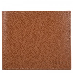 long champ Le FoulonnÉ Leather Miesten Lompakko Caramel | FICT7406