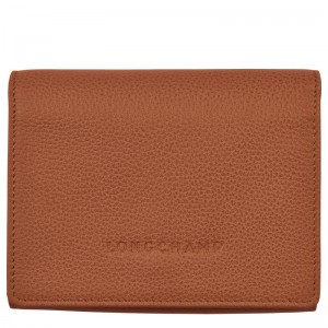 long champ Le FoulonnÉ Leather Miesten Lompakko Caramel | FIFD7398