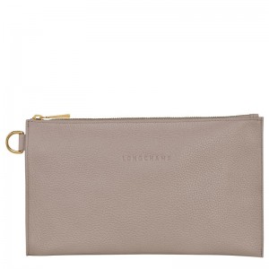 long champ Le FoulonnÉ Leather Naisten Pouches Turtledove | FISG8725