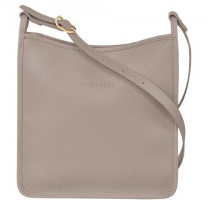 long champ Le FoulonnÉ M Leather Naisten Crossbody Laukut Turtledove | FIPJ8935