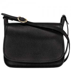 long champ Le FoulonnÉ M Leather Naisten Crossbody Laukut Mustat | FIMQ8919