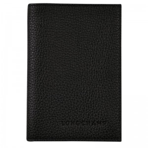 long champ Le FoulonnÉ Passport cover Leather Miesten Asusteet Mustat | FIEB7122