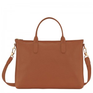 long champ Le FoulonnÉ S Leather Miesten Salkku Caramel | FIMQ7618