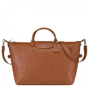 long champ Le FoulonnÉ S Leather Miesten Matkakassit Caramel | FIRV7225