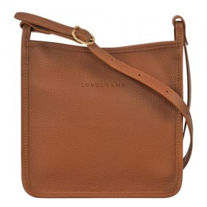 long champ Le FoulonnÉ S Leather Naisten Crossbody Laukut Caramel | FIXY8924