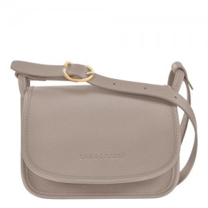 long champ Le FoulonnÉ S Leather Naisten Crossbody Laukut Turtledove | FIMQ8918