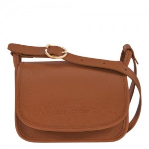 long champ Le FoulonnÉ S Leather Naisten Crossbody Laukut Caramel | FIBE8916