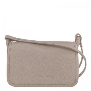 long champ Le FoulonnÉ XS Clutch Leather Naisten Crossbody Laukut Turtledove | FIGS9011