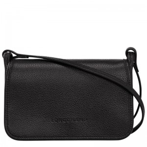 long champ Le FoulonnÉ XS Clutch Leather Naisten Pouches Mustat | FITC8680