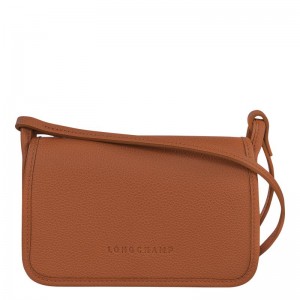 long champ Le FoulonnÉ XS Clutch Leather Naisten Pouches Caramel | FIDF8412