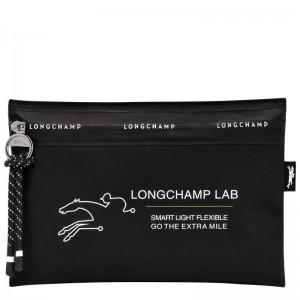 long champ Le Pliage Energy Canvas Miesten Pouches Mustat | FINW7308