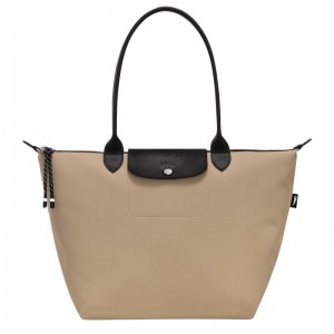 long champ Le Pliage Energy L Tote Recycled canvas Naisten Olkalaukku Clay | FITC8897