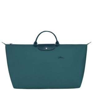 long champ Le Pliage Green M Recycled canvas Miesten Matkakassit Sinivihreä | FIOK7185