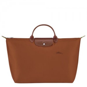 long champ Le Pliage Green S Recycled canvas Miesten Matkakassit Cognac | FIXY7197