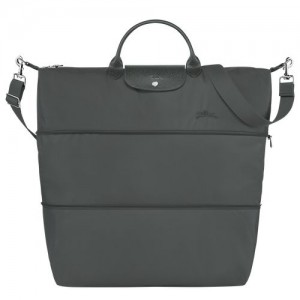 long champ Le Pliage Green expandable Recycled canvas Miesten Matkakassit Graphite | FIEB7179