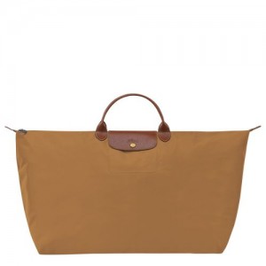 long champ Le Pliage Original M Recycled canvas Miesten Matkakassit Fawn | FIXY7208