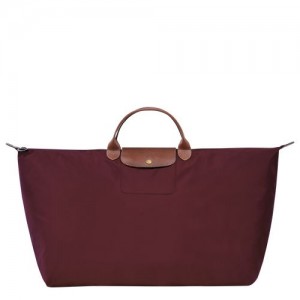 long champ Le Pliage Original M Recycled canvas Miesten Matkakassit Viininpunainen | FICT7207