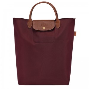 long champ Le Pliage Original M Tote Canvas Miesten Käsilaukku Viininpunainen | FIXY7509