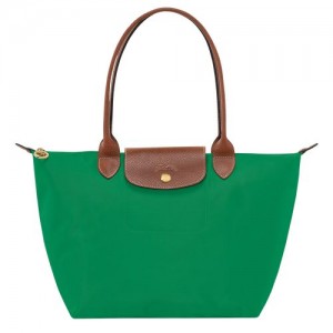 long champ Le Pliage Original M Tote Recycled canvas Naisten Olkalaukku Vihreä | FIRV8792