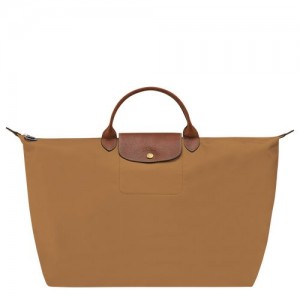 long champ Le Pliage Original S Recycled canvas Miesten Matkakassit Fawn | FIFD7215