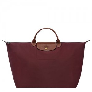 long champ Le Pliage Original S Recycled canvas Miesten Matkakassit Viininpunainen | FIGS7214