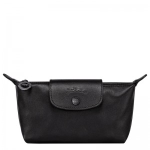 long champ Le Pliage Xtra Leather Miesten Pouches Mustat | FIQM7332