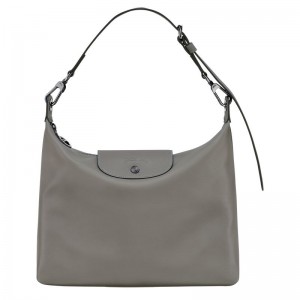 long champ Le Pliage Xtra M Hobo Leather Naisten Olkalaukku Turtledove | FITC8888