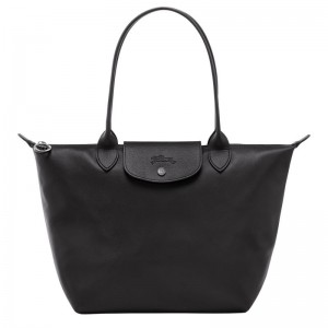 long champ Le Pliage Xtra M Tote Leather Naisten Olkalaukku Mustat | FIWN8839