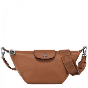 long champ Le Pliage Xtra XS Crossbody Leather Naisten Mini Laukut Cognac | FIVR9286