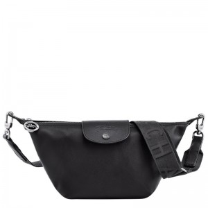 long champ Le Pliage Xtra XS Crossbody Leather Naisten Mini Laukut Mustat | FIBE9285