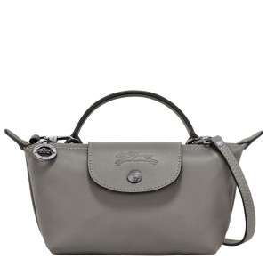 long champ Le Pliage Xtra XS Pouch Leather Naisten Crossbody Laukut Turtledove | FIPJ9006