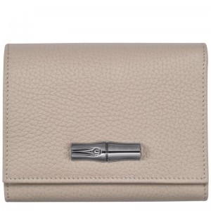 long champ Le Roseau Essential Leather Naisten Lompakko Clay | FIJP8597