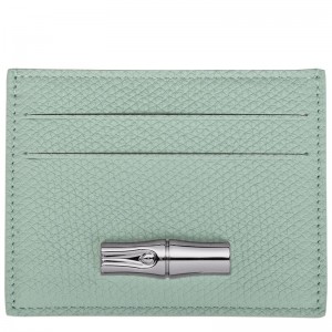 long champ Le Roseau Leather Naisten Korttikotelo Celadon | FIYX8482