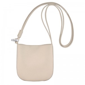 long champ Le Roseau S Leather Naisten Crossbody Laukut Paper | FICT8966